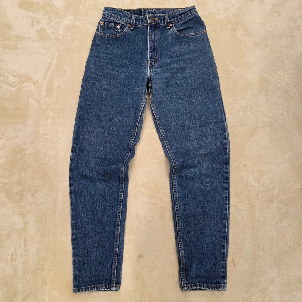 Vintage Levis 550 Jeans Womens 9 (28x30) Made in USA Relaxed Fit Tapered Leg EUC